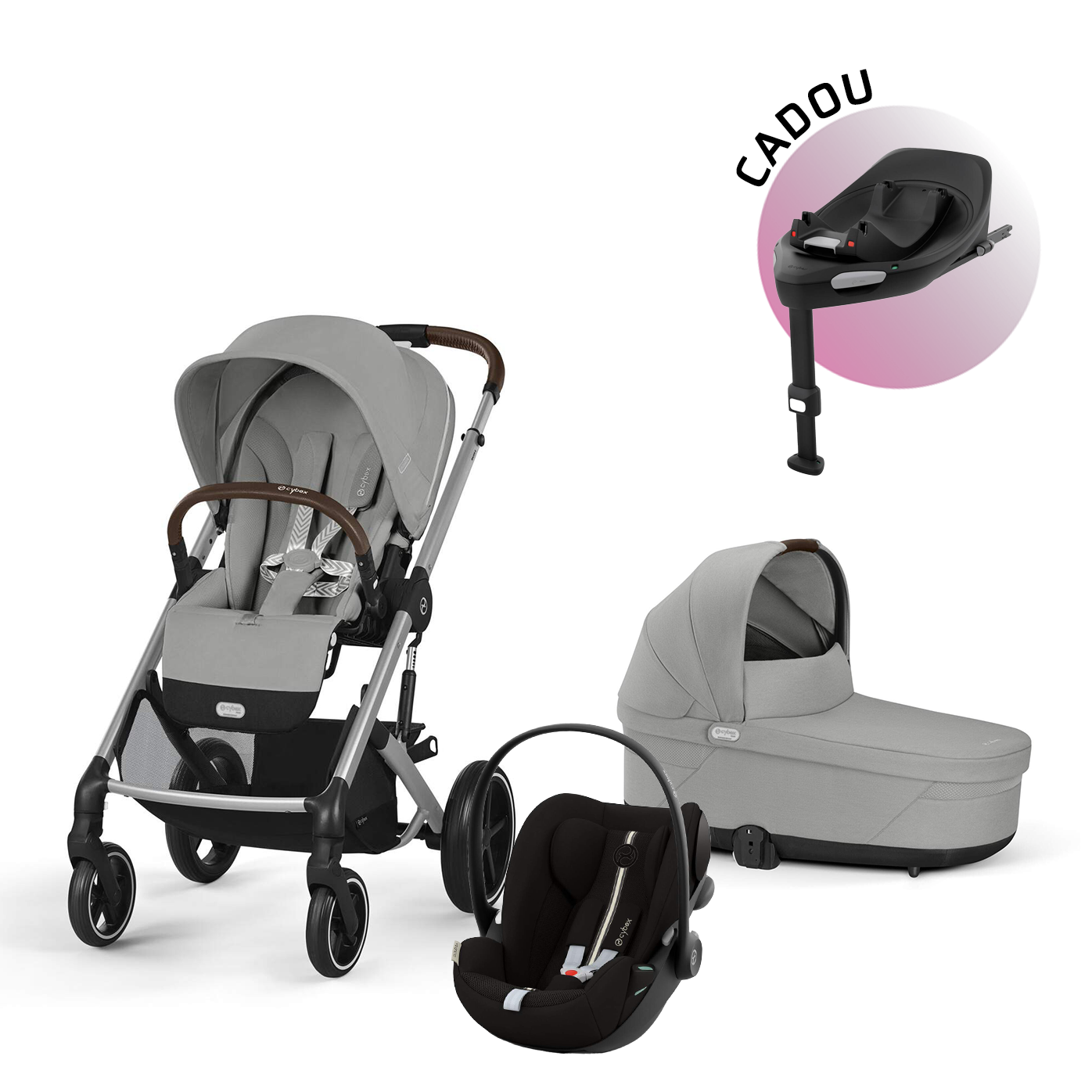 Pachet Baby Boom Balios S Fog Grey