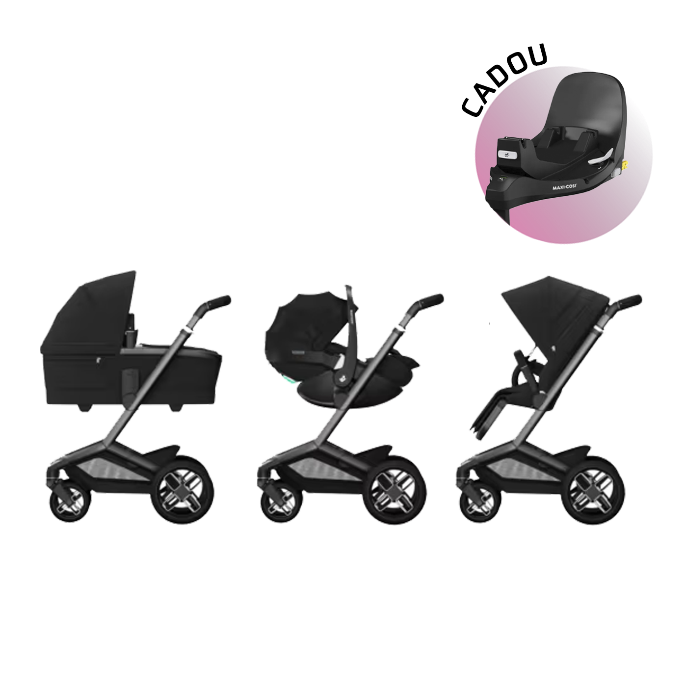 Pachet 4 in 1 MAXI COSI Fame Twillic Black