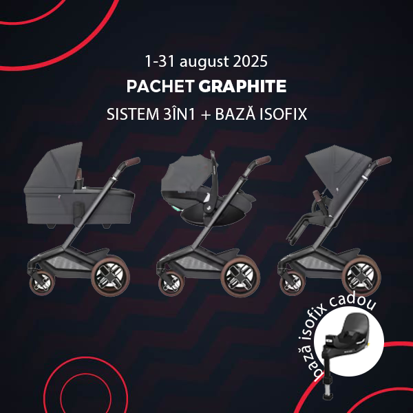 Pachet 4 in 1 MAXI COSI Fame Twillic Graphite